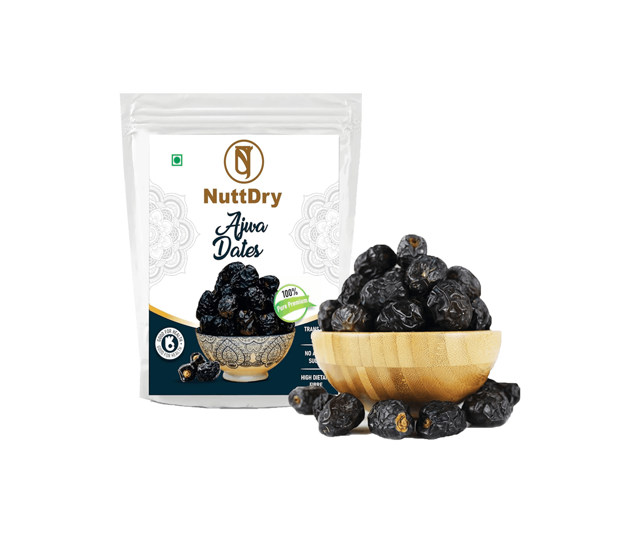 Premium Fresh Saudi Ajwa Dates Original 700g (500gm + 200gm) - Image 4