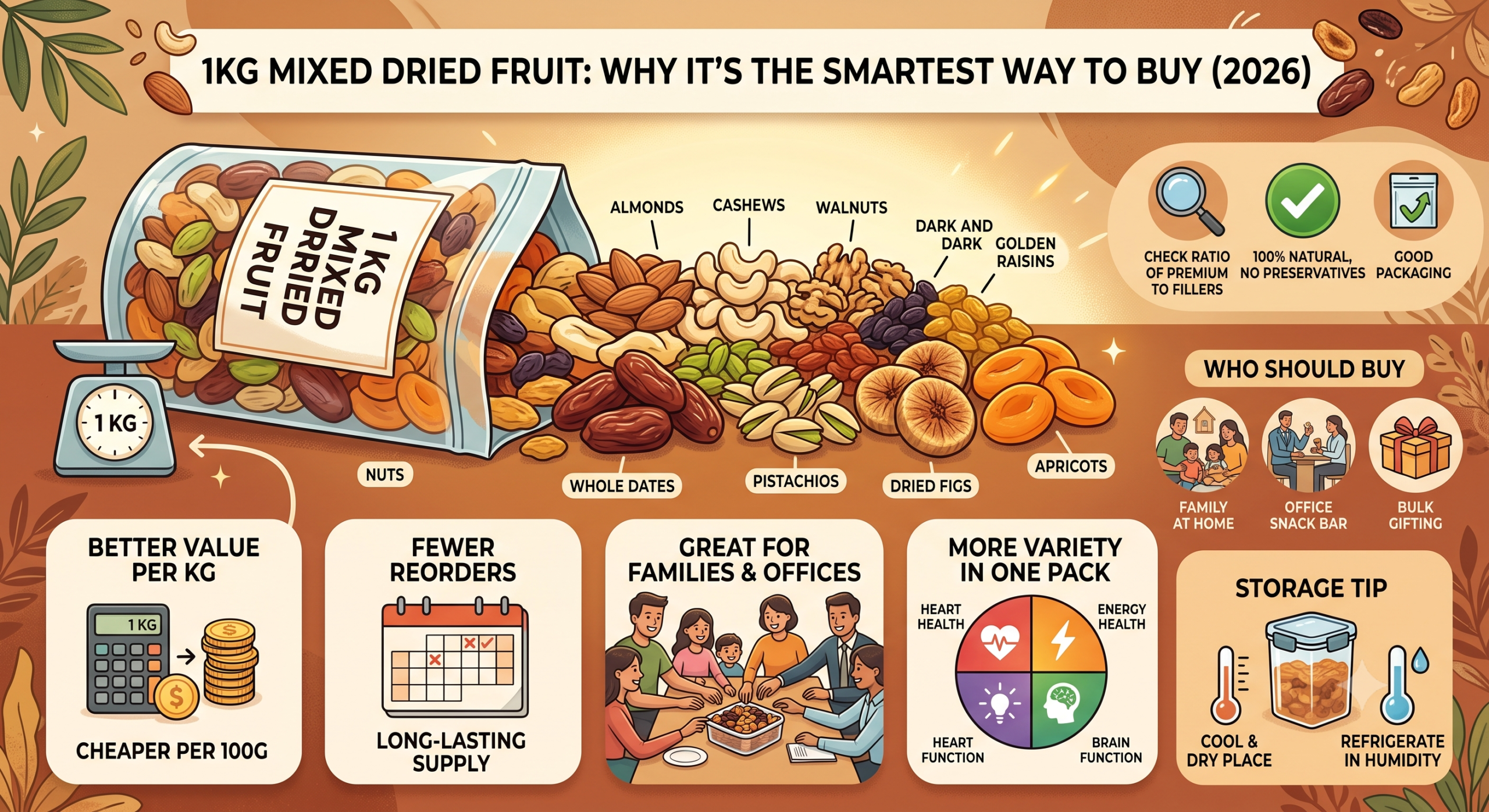 1Kg Mixed Dried Fruit: Buying Guide | NuttDry