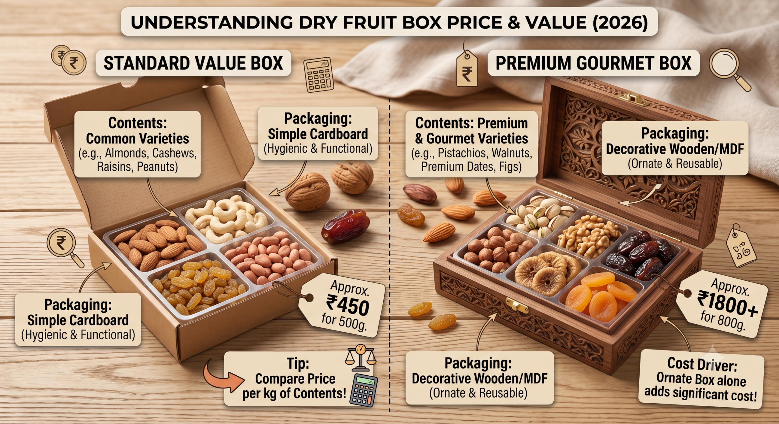 Dry Fruit Box Price: What to Expect (2026) | NuttDry