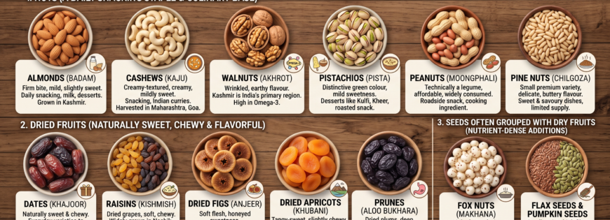 All Kinds of Dry Fruits Explained: A Variety Guide | NuttDry